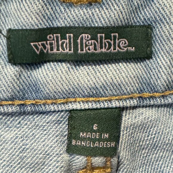 Wild‎ Fable High Rise Denim Cut Off Shorts - Size 6 - Picture 4 of 6